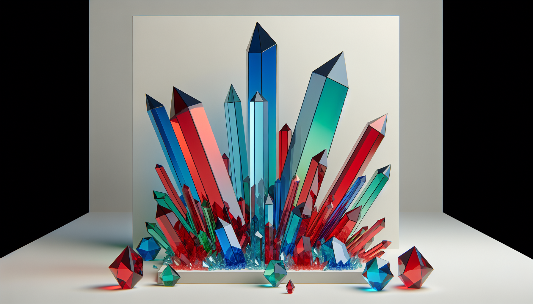 Clear Winter color palette with bright, cool, vivid colors