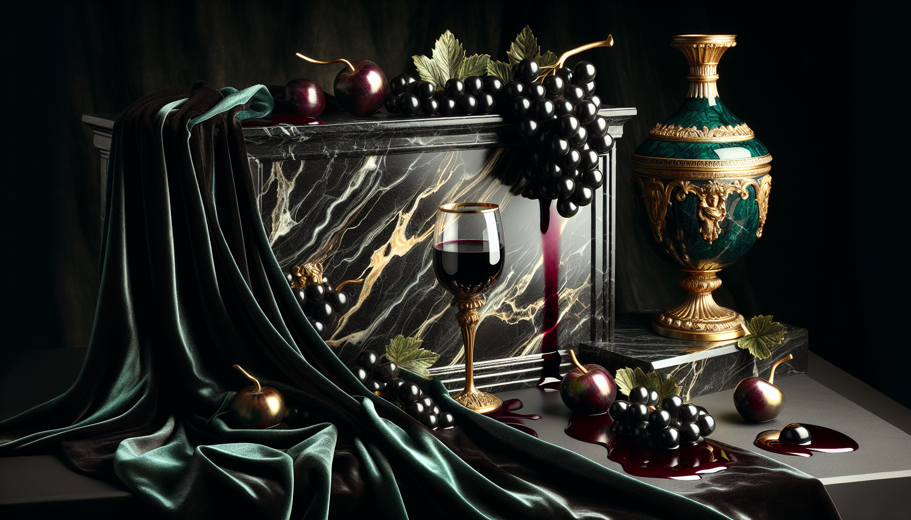 Deep Winter color palette with rich, cool, intense colors