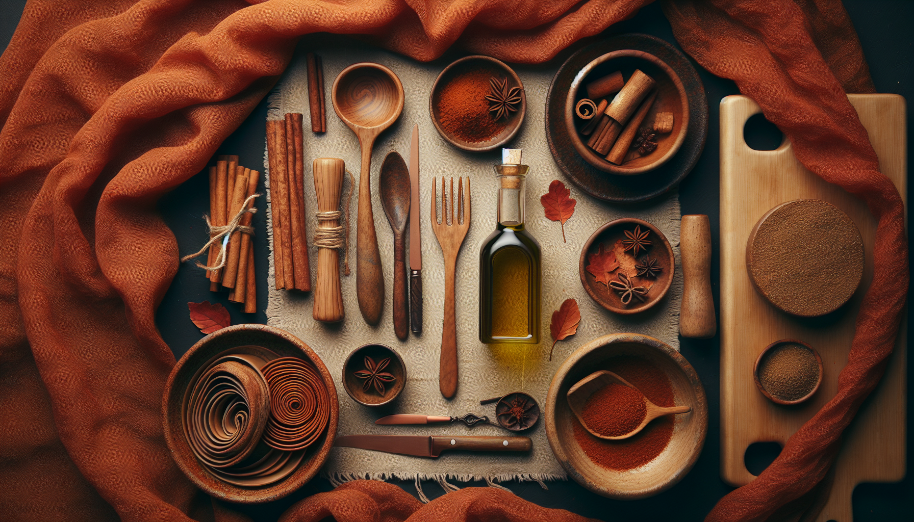 Warm Autumn color palette with rich, warm, earthy colors